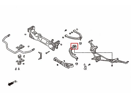 Сайлентблок переднего рычага HardRace для NISSAN Z 5th Z33 2002-2008, HR7139 Сайлентблок переднего рычага HardRace для NISSAN Z 5th Z33 2002-2008, HR7139