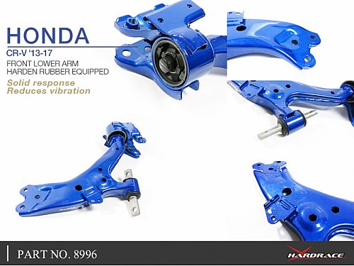 Передние нижние рычаги HardRace для HONDA CR-V 4th RM1/RM3/RM4 2012-2016 (на сайлентблоках), HR8996 Передние нижние рычаги HardRace для HONDA CR-V 4th RM1/RM3/RM4 2012-2016 (на сайлентблоках), HR8996