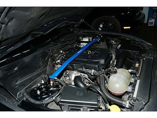 Распорка передней стойки HardRace для FORD MUSTANG MK6 S550 2015-2023, HR8916