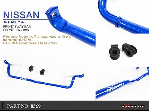 Передний стабилизатор HardRace для NISSAN X-TRAIL T32 2013-2020, HR8569 Передний стабилизатор HardRace для NISSAN X-TRAIL T32 2013-2020, HR8569