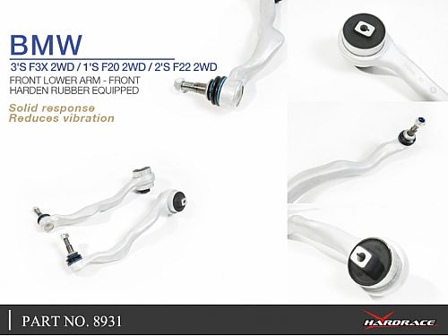 Передние нижние рычаги HardRace для BMW 1 Серии F20/F21 2011-2019 (на сайлентблоках), HR8931 Передние нижние рычаги HardRace для BMW 1 Серии F20/F21 2011-2019 (на сайлентблоках), HR8931