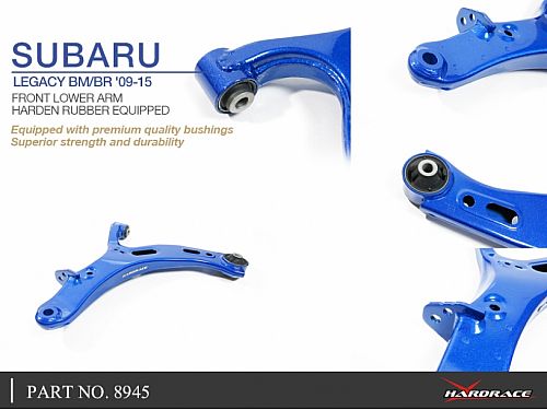 Передние нижние рычаги HardRace для SUBARU LEGACY 5th 2009-2014 (на сайлентблоках), HR8945 Передние нижние рычаги HardRace для SUBARU LEGACY 5th 2009-2014 (на сайлентблоках), HR8945