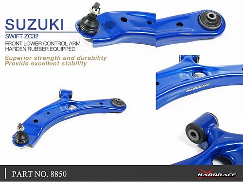 Передние нижние рычаги HardRace для SUZUKI SWIFT 4rd ZCx2 2011-2017 (на сайлентблоках), HR8850 — фото 6