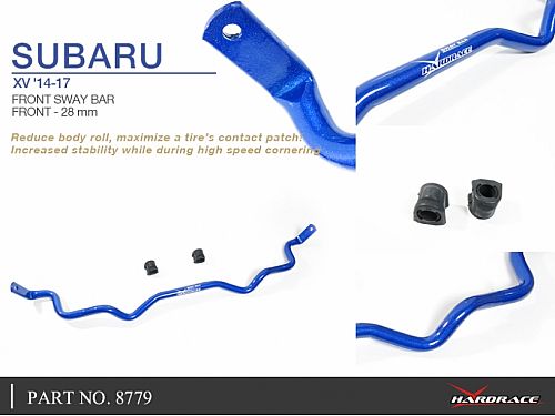 Передний стабилизатор HardRace для SUBARU XV 1 поколение 2012-2017, HR8779 Передний стабилизатор HardRace для SUBARU XV 1 поколение 2012-2017, HR8779