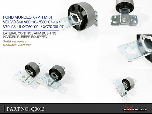 Сайлентблок поперечного рычага HardRace для VOLVO V70 2nd 2000-2007, HRQ0013 Сайлентблок поперечного рычага HardRace для VOLVO V70 2nd 2000-2007, HRQ0013