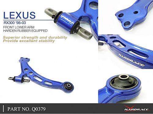 Передние нижние рычаги HardRace для LEXUS RX 1st XU10 1998-2003 (на сайлентблоках), HRQ0379
