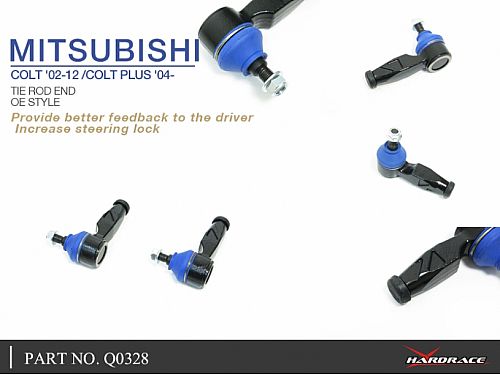 Рулевые наконечники HardRace для MITSUBISHI COLT Z20/Z30 2002-2012, HRQ0328