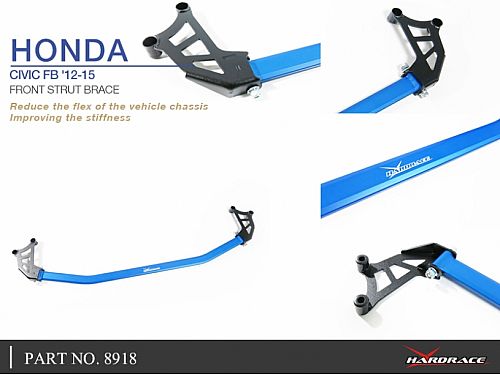 Распорка передней стойки HardRace для HONDA CIVIC 9th FG 2012-2015, HR8918 Распорка передней стойки HardRace для HONDA CIVIC 9th FG 2012-2015, HR8918
