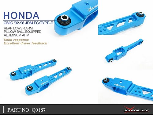Рычаги задние нижние HardRace для HONDA CIVIC 4th EC 1988-1991 (на ШС), HRQ0187 Рычаги задние нижние HardRace для HONDA CIVIC 4th EC 1988-1991 (на ШС), HRQ0187