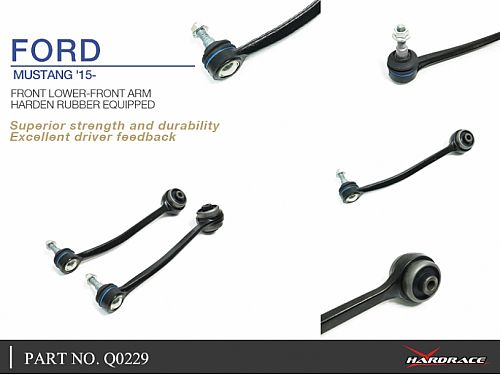 Передний нижний рычаг зад HardRace для FORD MUSTANG MK6 S550 2015-2023 (на сайлентблоках), HRQ0229 Передний нижний рычаг зад HardRace для FORD MUSTANG MK6 S550 2015-2023 (на сайлентблоках), HRQ0229