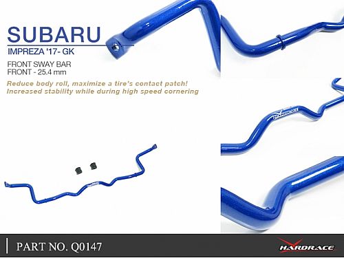 Передний стабилизатор HardRace для SUBARU WRX 2 поколение 2022-, HRQ0147