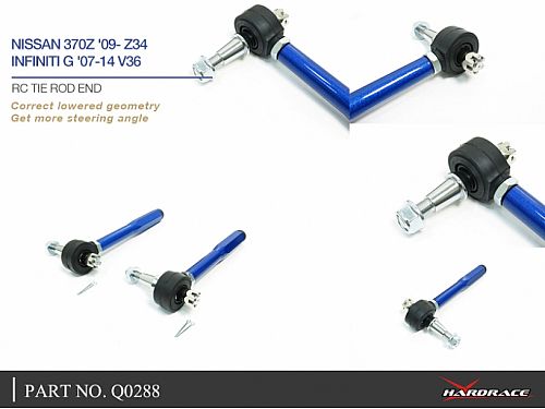 Наконечник поперечной рулевой тяги HardRace для NISSAN Z 6th Z34 2008-2021, HRQ0288 Наконечник поперечной рулевой тяги HardRace для NISSAN Z 6th Z34 2008-2021, HRQ0288