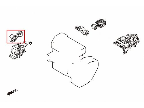 Правая верхняя опора двигателя HardRace для NISSAN SYLPHY 3 поколение 2013-2020, HR7821 Правая верхняя опора двигателя HardRace для NISSAN SYLPHY 3 поколение 2013-2020, HR7821