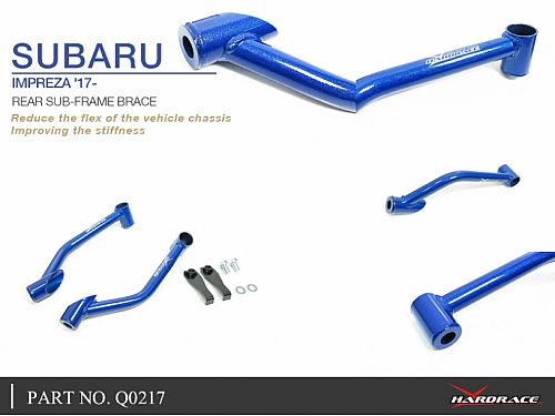 Распорка заднего подрамника HardRace для SUBARU CROSSTREK 2 поколение 2017-2022, HRQ0217