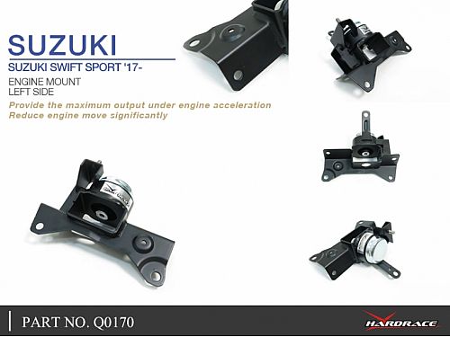 Опора двигателя левая HardRace для SUZUKI SWIFT 4th ZCx3 2017-, HRQ0170
