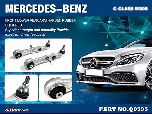 Передние нижние рычаги HardRace для MERCEDES-BENZ C-Класс W205 2015-2021 (на сайлентблоках), HRQ0595 Передние нижние рычаги HardRace для MERCEDES-BENZ C-Класс W205 2015-2021 (на сайлентблоках), HRQ0595