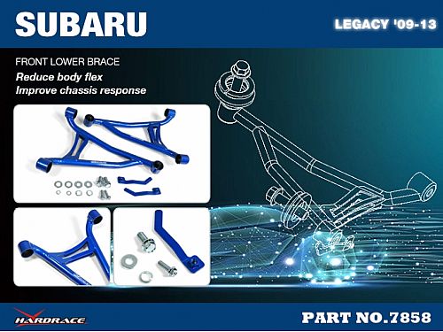 Распорка переднего подрамника HardRace для SUBARU LEGACY 5th 2009-2014, HR7858 Распорка переднего подрамника HardRace для SUBARU LEGACY 5th 2009-2014, HR7858