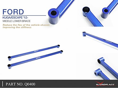 Средняя нижняя распорка HardRace для FORD ESCAPE MK3 2012-2019, HRQ0400 Средняя нижняя распорка HardRace для FORD ESCAPE MK3 2012-2019, HRQ0400