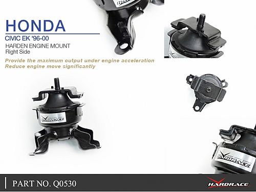 Опоры двигателя усиленные HardRace для HONDA CIVIC 6th EK3/4/5/9 1996-2000, HRQ0530 Опоры двигателя усиленные HardRace для HONDA CIVIC 6th EK3/4/5/9 1996-2000, HRQ0530
