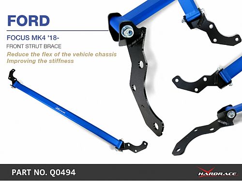 Распорка передней стойки HardRace для FORD FOCUS MK4 2018-, HRQ0494 Распорка передней стойки HardRace для FORD FOCUS MK4 2018-, HRQ0494