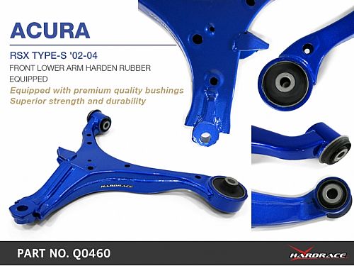 Передние нижние рычаги HardRace для HONDA INTEGRA DC5 2002-2006 (на сайлентблоках), HRQ0460 Передние нижние рычаги HardRace для HONDA INTEGRA DC5 2002-2006 (на сайлентблоках), HRQ0460