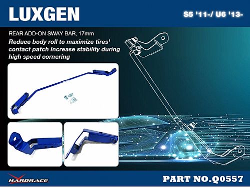 Задний стабилизатор HardRace для LUXGEN S5 1 поколение 2012-2020, HRQ0557 Задний стабилизатор HardRace для LUXGEN S5 1 поколение 2012-2020, HRQ0557