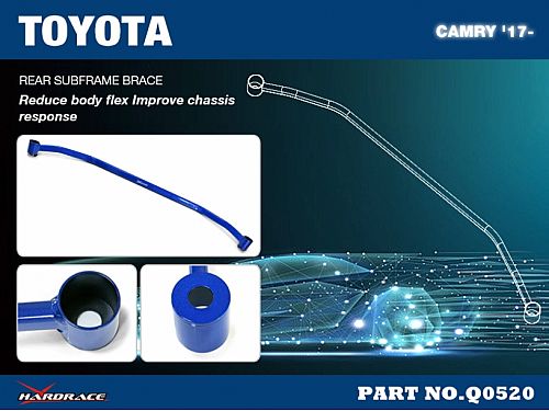Распорка заднего подрамника HardRace для TOYOTA CAMRY 8th XV70 2017-2024, HRQ0520 Распорка заднего подрамника HardRace для TOYOTA CAMRY 8th XV70 2017-2024, HRQ0520 — фото 2