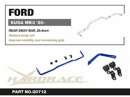 Задний cтабилизатор HardRace для FORD KUGA MK3 2020-, HRQ0712 Задний cтабилизатор HardRace для FORD KUGA MK3 2020-, HRQ0712