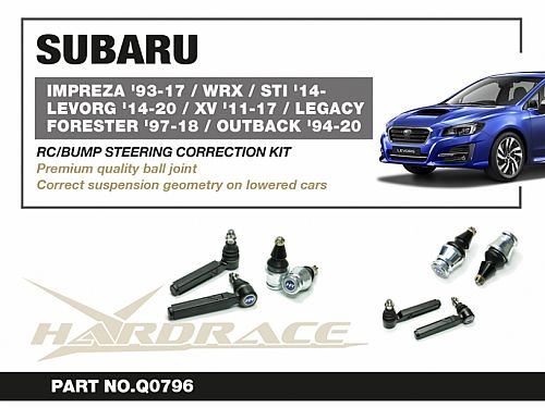 Шаровые и рулевые наконечники рулевого управления HardRace для SUBARU LEGACY 2nd 1995-1998, HRQ0796 Шаровые и рулевые наконечники рулевого управления HardRace для SUBARU LEGACY 2nd 1995-1998, HRQ0796