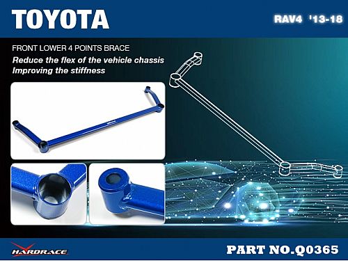 Распорка переднего подрамника HardRace для TOYOTA RAV4 XA40 2013-2018, HRQ0365 Распорка переднего подрамника HardRace для TOYOTA RAV4 XA40 2013-2018, HRQ0365