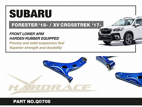 Передние нижние рычаги HardRace для SUBARU XV 2 поколение 2017-2022 (на сайлентблоках), HRQ0708 Передние нижние рычаги HardRace для SUBARU XV 2 поколение 2017-2022 (на сайлентблоках), HRQ0708