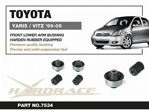 Сайлентблок переднего нижнего рычага HardRace для TOYOTA VIOS 1st NCP42 2002-2007, HR6626
