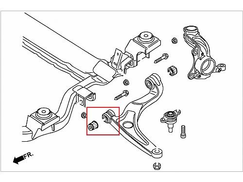 Сайлентблок переднего нижнего рычага HardRace для VOLKSWAGEN TRANSPORTER T5 2003-2016, HRQ0660 Сайлентблок переднего нижнего рычага HardRace для VOLKSWAGEN TRANSPORTER T5 2003-2016, HRQ0660