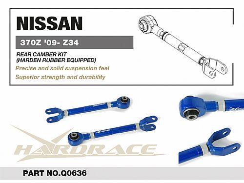 Развальные рычаги задние HardRace для NISSAN Z 7th RZ34 2022- (на сайлентблоках), HRQ0636 Развальные рычаги задние HardRace для NISSAN Z 7th RZ34 2022- (на сайлентблоках), HRQ0636