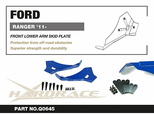 Защита передних рычагов HardRace для FORD Ranger 3 поколение (T6) 2012-2022, HRQ0645