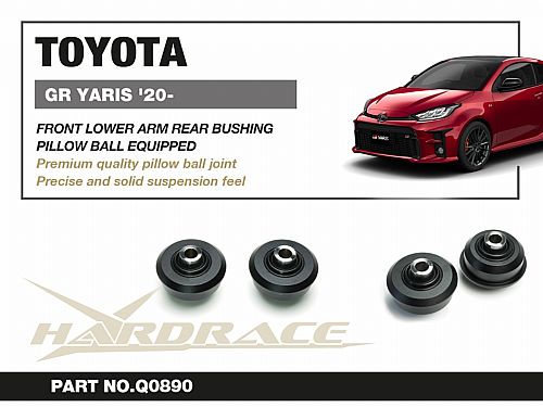 Сайлентблок заднего нижнего, переднего рычага HardRace для TOYOTA YARIS Р4 (GR GXPA16/MXPA12), HRQ0890 — фото 2