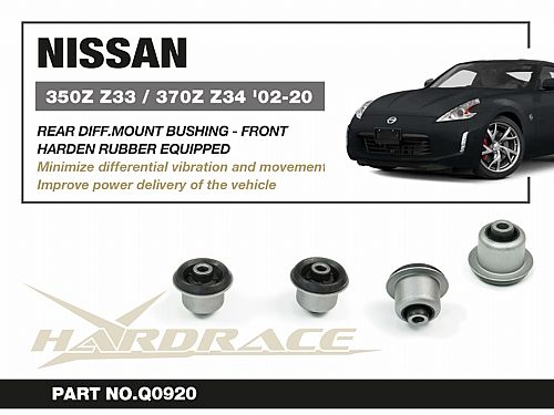 Сайлентблок заднего дифференциала - передняя HardRace для NISSAN Z 6th Z34 2008-2021, HRQ0920 Сайлентблок заднего дифференциала - передняя HardRace для NISSAN Z 6th Z34 2008-2021, HRQ0920