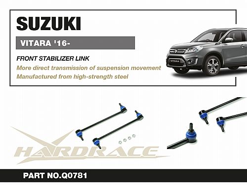 Передняя тяга/стойка стабилизатора HardRace для SUZUKI VITARA 2 поколение 2016-, HRQ0781