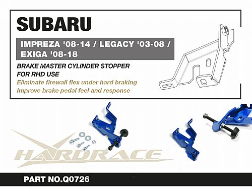Стопор главного тормозного цилиндра HardRace для SUBARU LEGACY 4th 2003-2008, HRQ0726 Стопор главного тормозного цилиндра HardRace для SUBARU LEGACY 4th 2003-2008, HRQ0726