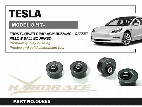 Сайлентблок переднего нижнего и заднего рычага HardRace для TESLA Model 3 1 поколение 2017-, HRQ0885