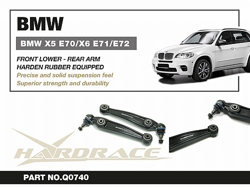 Задний нижний рычаг HardRace для BMW X6 E71/E72 2007-2014 (на сайлентблоках), HRQ0740 Задний нижний рычаг HardRace для BMW X6 E71/E72 2007-2014 (на сайлентблоках), HRQ0740