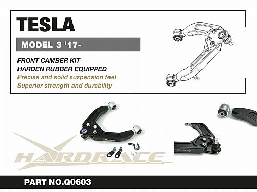 Передние верхние развальные рычаги HardRace для TESLA Model 3 1 поколение 2017- (на сайлентблоках), HRQ0603 Передние верхние развальные рычаги HardRace для TESLA Model 3 1 поколение 2017- (на сайлентблоках), HRQ0603