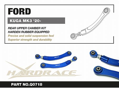 Задние верхние развальные рычаги HardRace для FORD KUGA MK3 2020- (на сайлентблоках), HRQ0718