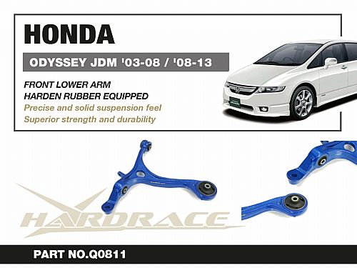 Передние нижние рычаги HardRace для HONDA ODYSSEY JDM 4th RB3/4 2008-2013 (на сайлентблоках), HRQ0811 Передние нижние рычаги HardRace для HONDA ODYSSEY JDM 4th RB3/4 2008-2013 (на сайлентблоках), HRQ0811