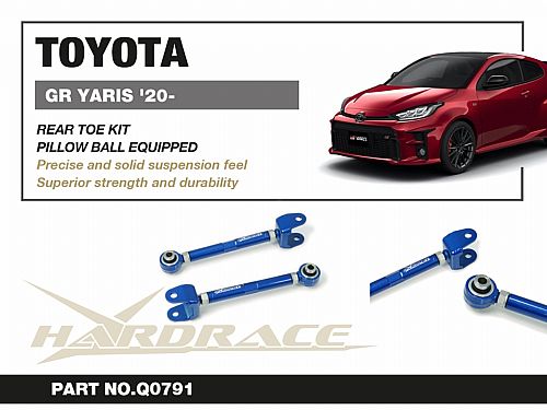 Задние рычаги схождения регулируемые HardRace для TOYOTA YARIS Р4 2022- (на ШС), HRQ0791