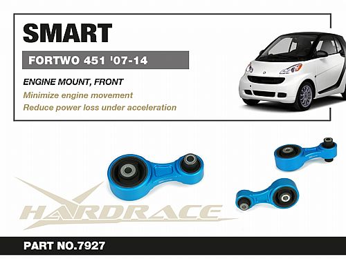 Опора двигателя передняя HardRace для SMART Fortwo 2 поколение 2007-2014, HR7927