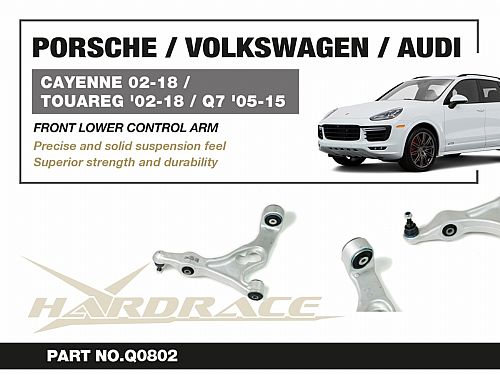 Передние нижние рычаги HardRace для AUDI Q7 4L 2005-2015 (на сайлентблоках), HRQ0802 Передние нижние рычаги HardRace для AUDI Q7 4L 2005-2015 (на сайлентблоках), HRQ0802