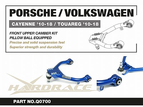 Передние верхние развальные рычаги HardRace для PORSCHE CAYENNE 2nd 958 2010-2017 (на ШС), HRQ0700 Передние верхние развальные рычаги HardRace для PORSCHE CAYENNE 2nd 958 2010-2017 (на ШС), HRQ0700