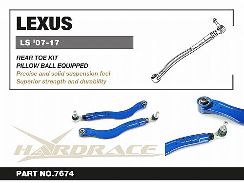 Задние рычаги схождения регулируемые HardRace для LEXUS LS 4th XF40 2007-2017 (на ШС), HR7674 Задние рычаги схождения регулируемые HardRace для LEXUS LS 4th XF40 2007-2017 (на ШС), HR7674