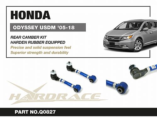 Задние верхние развальные рычаги HardRace для HONDA ODYSSEY 4th RL5 2010-2018 (на сайлентблоках), HRQ0827